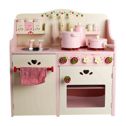Wooden Pink Kitchen